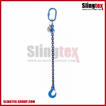 One Leg G100 Chain Sling w/ Clevis Sling Hook