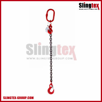 One Leg G80 Chain Sling w/ Eye Sling Hook