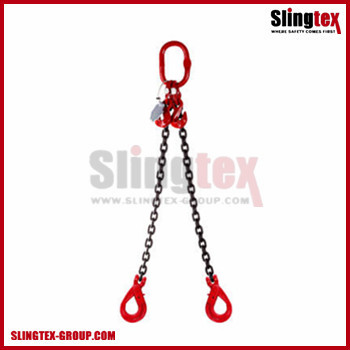 Two Legs G80 Chain Sling w/ Clevis Self Locking Hook