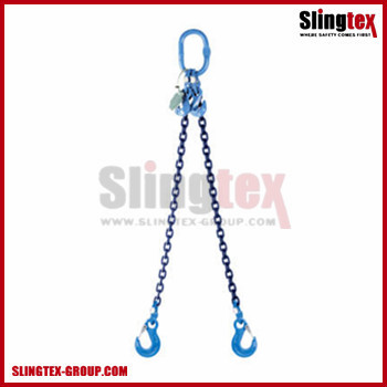 Two Legs G100 Chain Sling w/ Eye Sling Hook