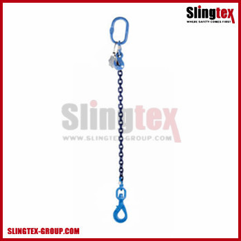 One Leg G100 Chain Sling w/ Swivel Self Locking Hook